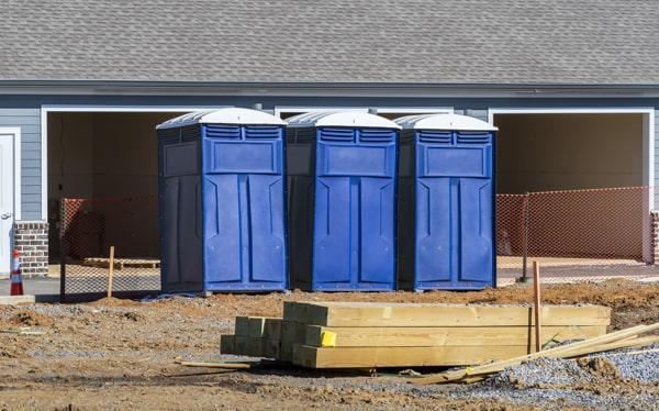 construction site portable restrooms offers weekly cleaning and maintenance services for all of our portable toilets on job sites